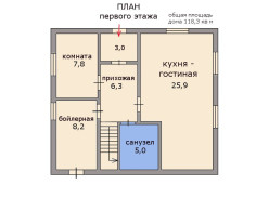 Дом, 2 этажа