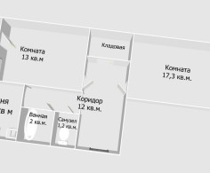 Квартира, 3 этажа