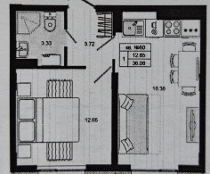 Квартира, 3 этажа