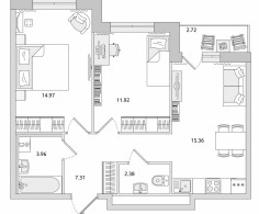 Квартира, 7 этажей