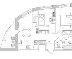 Квартира, 18 этажей