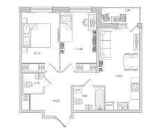 Квартира, 2 этажа